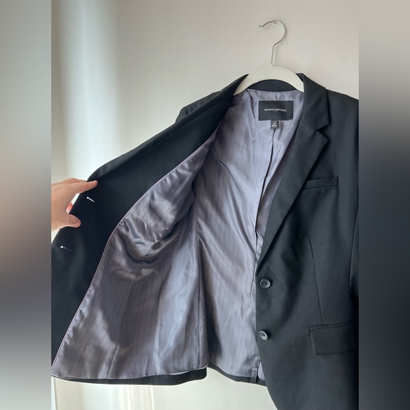 Banana Republic 6 Petite Ladies’ Black Blazer - Picture 7 of 15